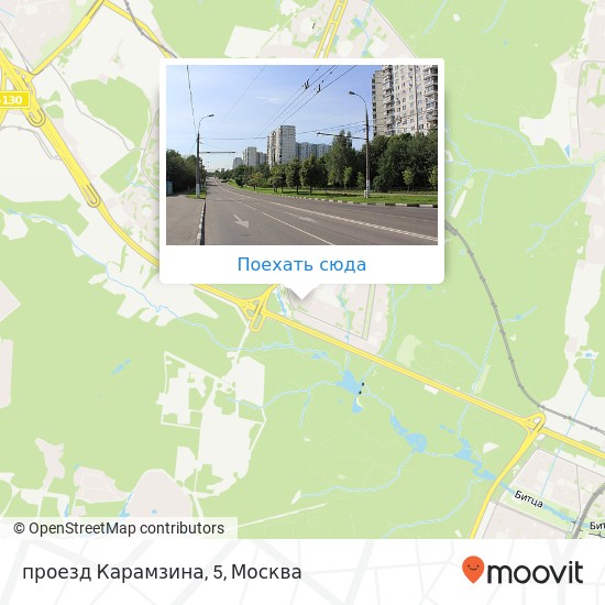 Карта проезд Карамзина, 5