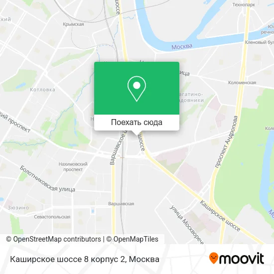 Карта Каширское шоссе 8 корпус 2