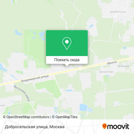 Карта Добросельская улица