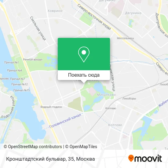 Карта Кронштадтский бульвар, 35