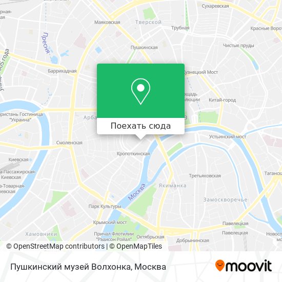 Карта друзей пушкинского музея