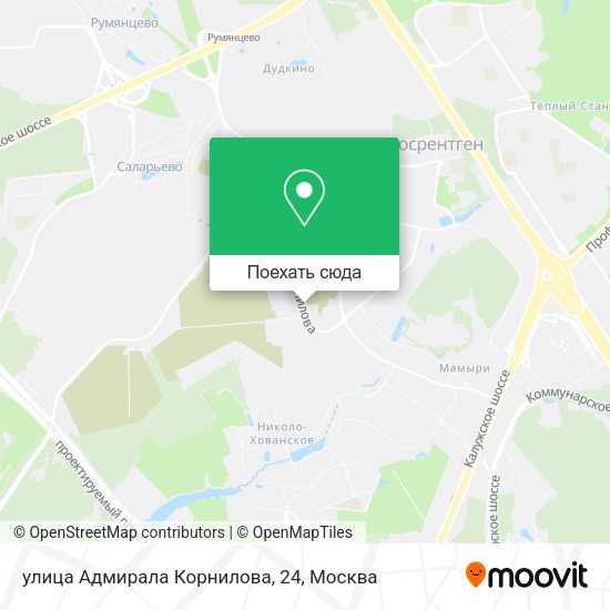 Карта улица Адмирала Корнилова, 24