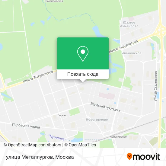 Карта улица Металлургов