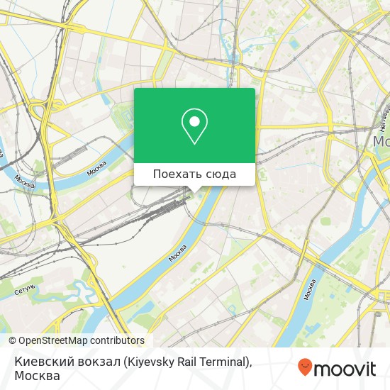 Карта Киевский вокзал (Kiyevsky Rail Terminal)