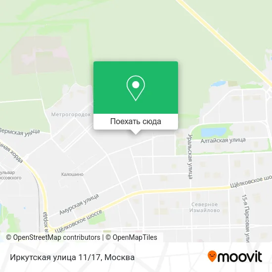 Карта Иркутская улица 11/17