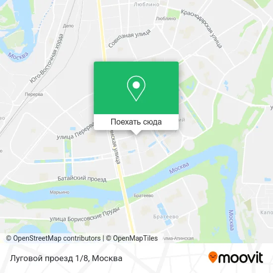 Карта Луговой проезд 1/8