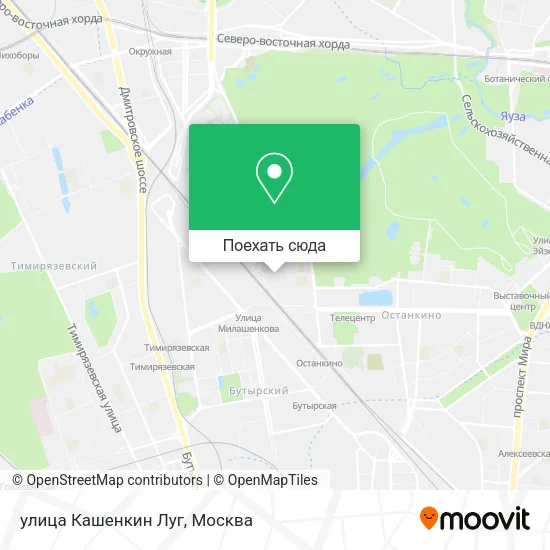 Карта улица Кашенкин Луг