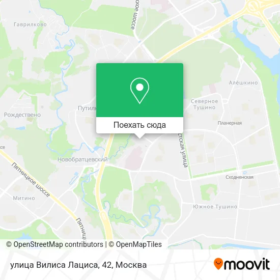 Карта улица Вилиса Лациса, 42