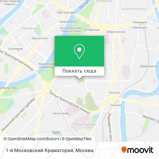 Карта 1-й Московский Крематорий