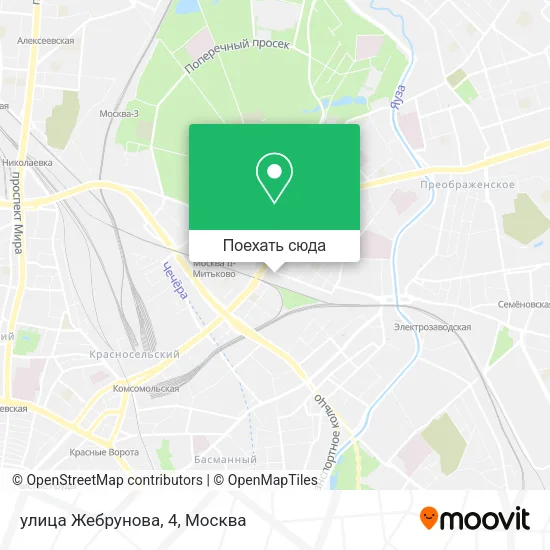 Карта улица Жебрунова, 4