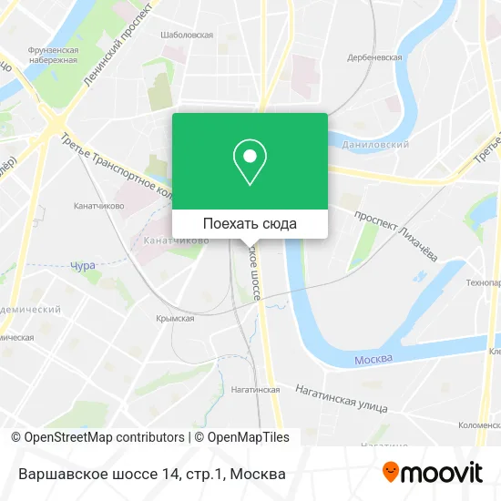 Карта Варшавское шоссе 14, стр.1