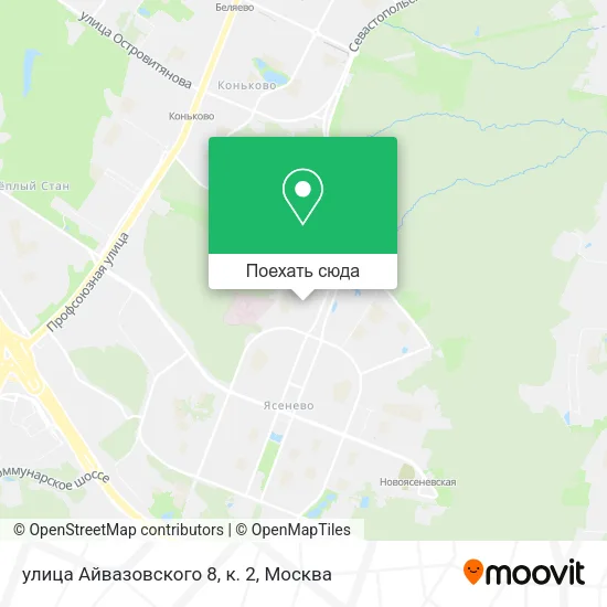 Карта улица Айвазовского 8, к. 2