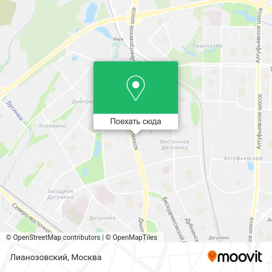 Карта Лианозовский