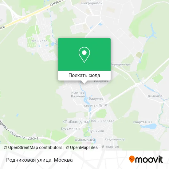 Карта Родниковая улица