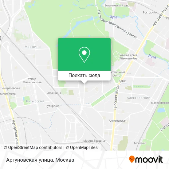 Карта Аргуновская улица