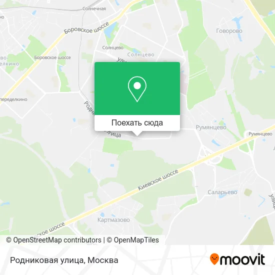 Карта Родниковая улица