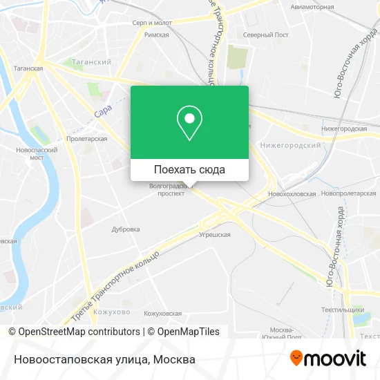Карта Новоостаповская улица