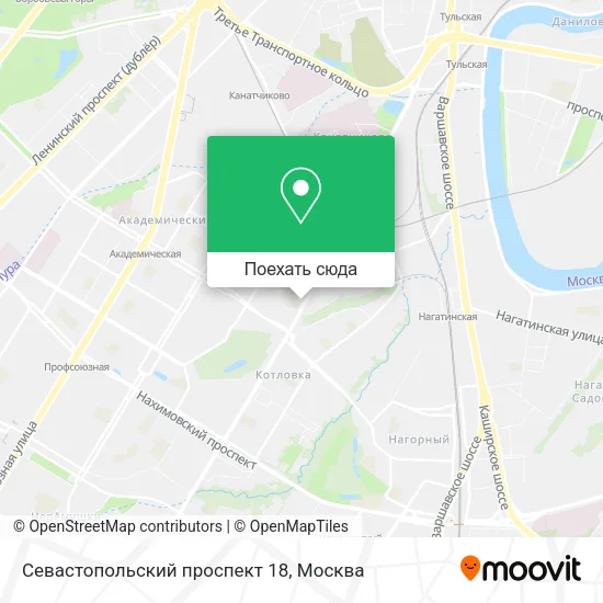 Карта Севастопольский проспект 18
