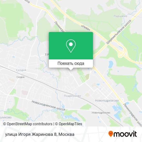 Карта улица Игоря Жаринова 8