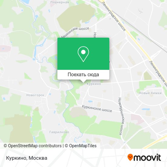 Карта Куркино