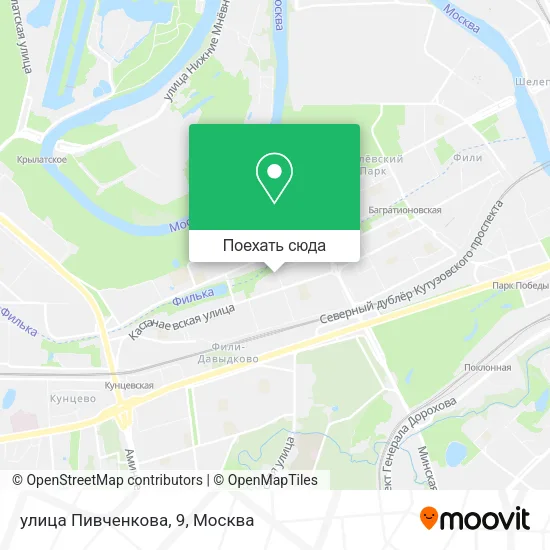 Карта улица Пивченкова, 9