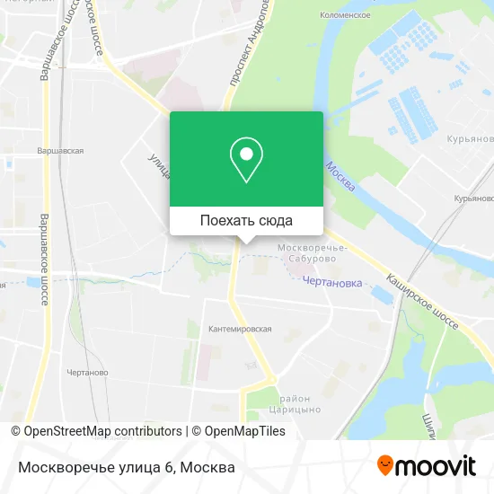 Карта Москворечье улица 6