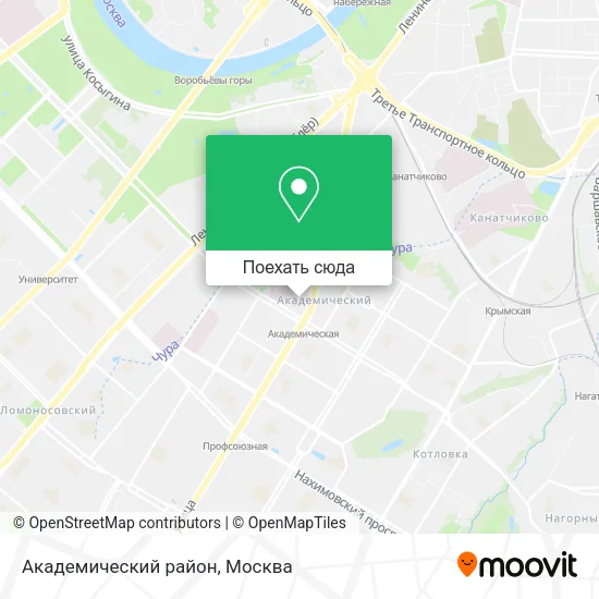 Карта Академический район