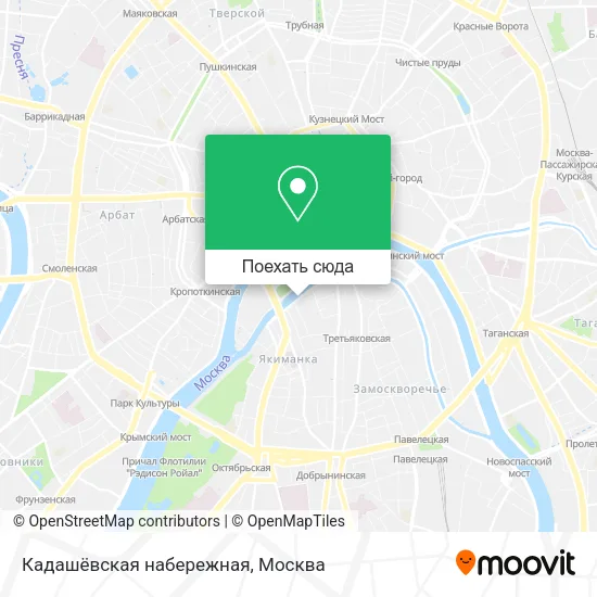 Карта Кадашёвская набережная