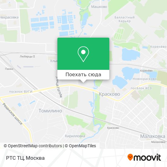 Карта РТС ТЦ