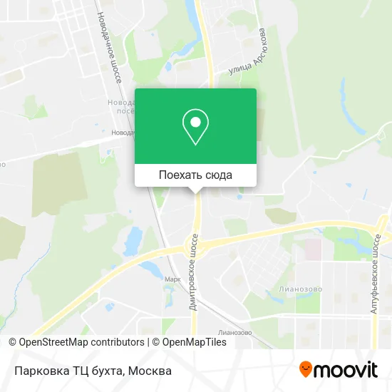 Карта Парковка ТЦ бухта