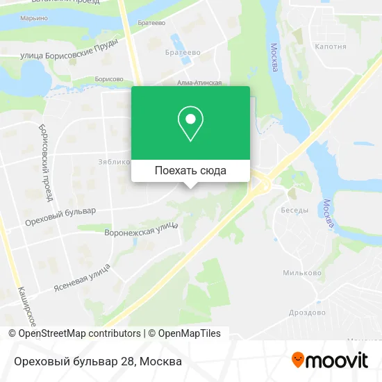 Карта Ореховый бульвар 28