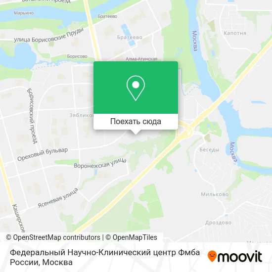 Карта Федеральный Научно-Клинический центр Фмба России