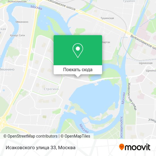 Карта Исаковского улица 33