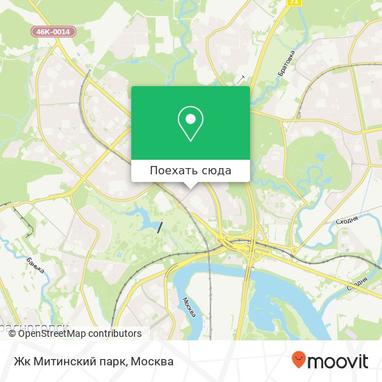 Карта Жк Митинский парк