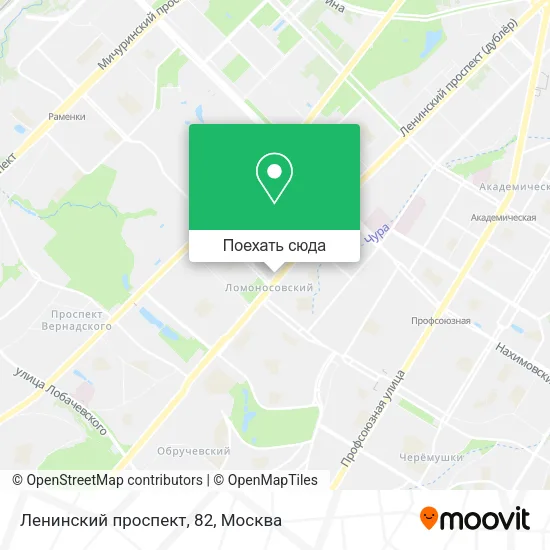 Карта Ленинский проспект, 82
