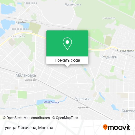 Карта улица Лихачёва