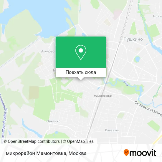 Карта микрорайон Мамонтовка