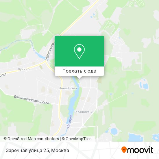 Карта Заречная улица 25