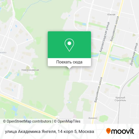 Карта улица Академика Янгеля, 14 корп 5