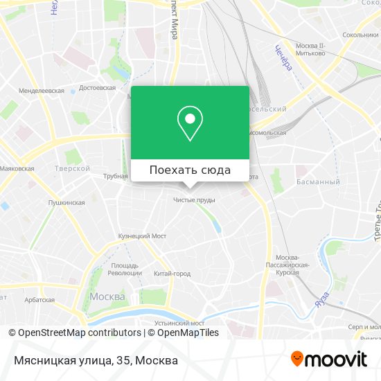 Карта Мясницкая улица, 35