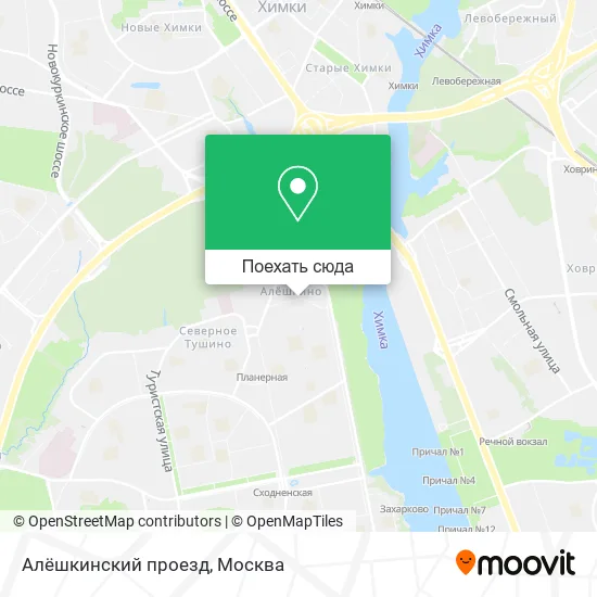 Карта Алёшкинский проезд