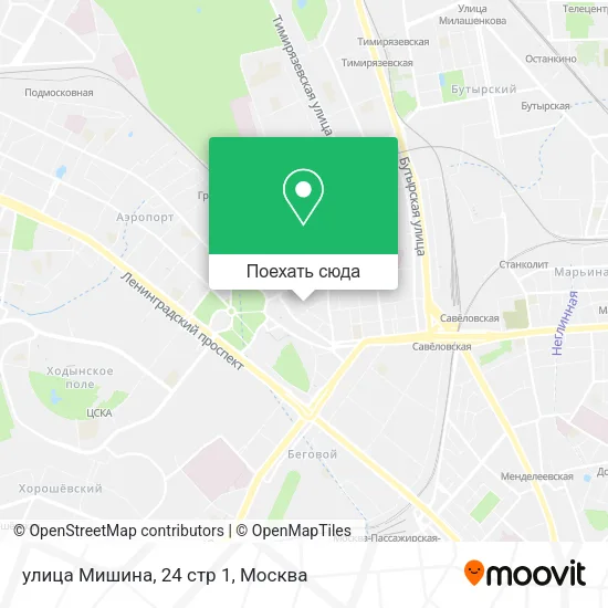 Карта улица Мишина, 24 стр 1