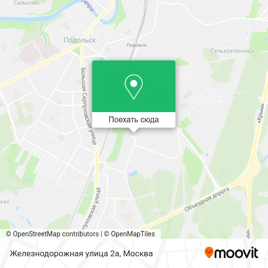 Карта Железнодорожная улица 2а