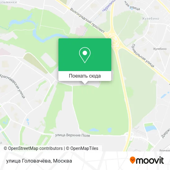 Карта улица Головачёва