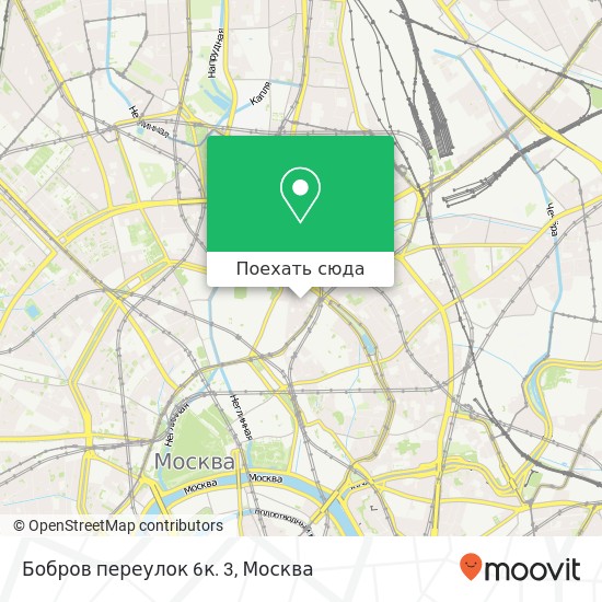 Карта Бобров переулок 6к. 3