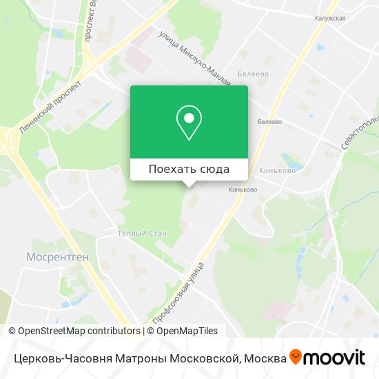 Карта Церковь-Часовня Матроны Московской