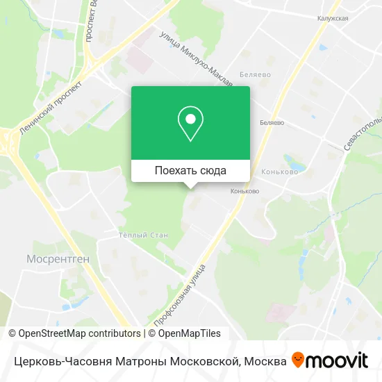 Карта Церковь-Часовня Матроны Московской