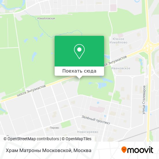 Карта Храм Матроны Московской
