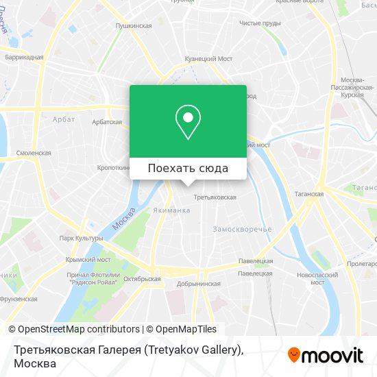 Третьяковская галерея в москве карта