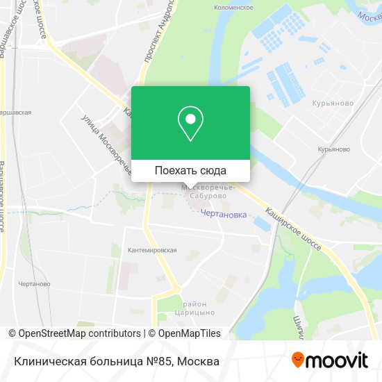 Карта Клиническая больница №85